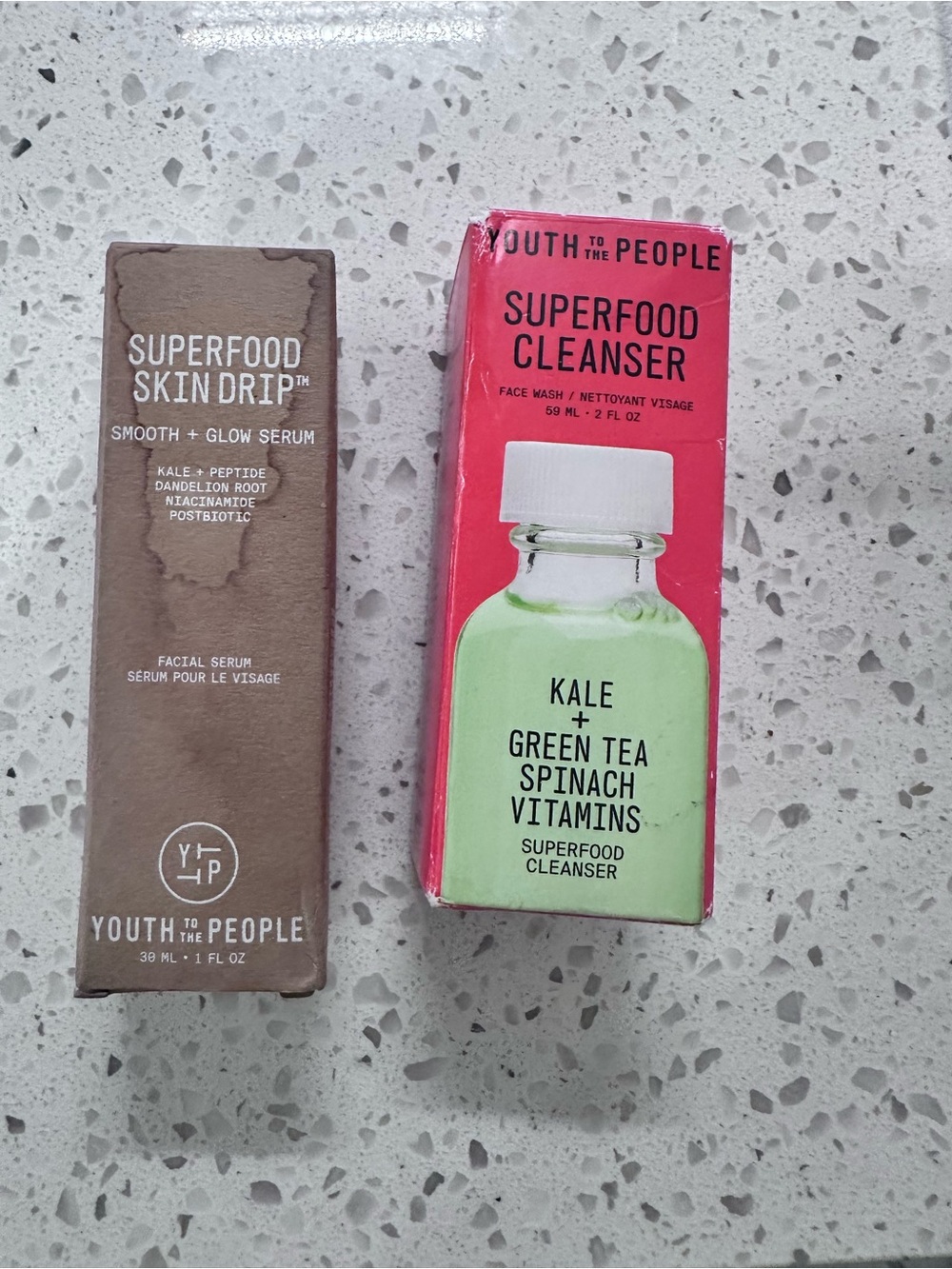 Youth To The People Superfood Skin Drip™ Smooth + Glow Serum 1oz & Cleanser 2oz